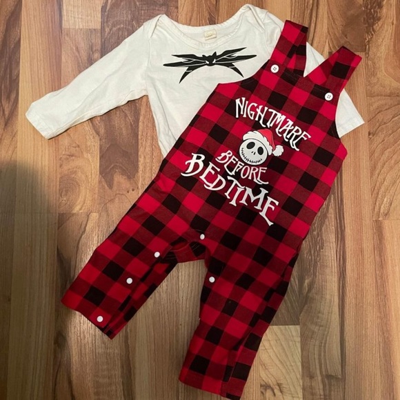 6-12 month baby nightmare before Christmas outfit - Picture 1 of 1